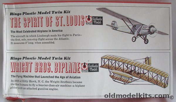 ITC 1/110 Spirit of St. Louis and Wright Brothers Flyer I, C-513-50 plastic model kit